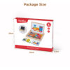 Wooden toy drawing board magnetic puzzle board children's wooden puzzle board with blackboard