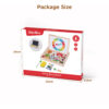 Wooden toy drawing board animal magnetic puzzle board children's wooden puzzle board with blackboard