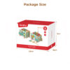 Montessori wooden multifunctional farm bus hit hamster catch bugs busy box game children's educational activity toys