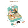 Mini wooden pet hospital set toy children role play pet doctor game