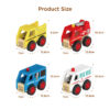 Wooden vehicles, children's educational police cars, fire trucks, ambulances, engineering vehicles, Montessori early education toys