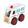 Wooden vehicles, children's educational police cars, fire trucks, ambulances, engineering vehicles, Montessori early education toys