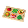 Wooden shape building block puzzle, educational wooden shape matching, children's cognitive geometric shape puzzle