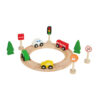 Wooden parking lot early childhood education role playing game with elevator helicopter pad parking lot wooden parking lot toys