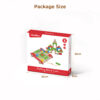 Children's wooden building blocks with carts Multifunctional large grain trailer building block educational toy