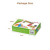 Wooden animal domino puzzle, children's educational learning toy set