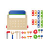 Wooden mini tool bench toy Portable storage tool bench Children's educational disassembly and assembly toys