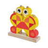Wooden geometric stacking blocks, butterfly building block puzzle, educational Intellectual Toddler Multi-Shape Stacking Toy Set for Toddler Boys and Girls