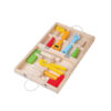 Wooden tool box toys children's educational portable multifunctional repair tool box