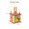 Wooden Rubik's Cube Toys Beaded Maze Gear Building Blocks Shape Matching Clock Learning Children's Educational Multifunctional Activity Rubik's Cube Learning Toys