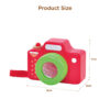 Creative Mini Wooden Kaleidoscope Toy Wooden Children's Gift DIY Camera