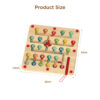2 in 1 letter maze chess board and flying chess combination wooden children's educational concentration toys