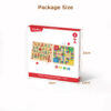 2 in 1 letter maze chess board and flying chess combination wooden children's educational concentration toys