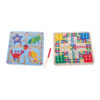 Montessori 2 in 1 marine animal maze chess board and flying chess combination wooden children's educational concentration toys
