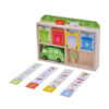 Wooden garbage recycling sorting center wooden garbage truck garbage sorting game educational toys