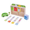Wooden garbage recycling sorting center wooden garbage truck garbage sorting game educational toys