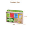 Wooden garbage recycling sorting center wooden garbage truck garbage sorting game educational toys