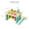 Wooden Beating Stool (with Mallet) for Children to Develop Motor Skills and Hand-Eye Coordination