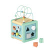 Wooden Rubik's Cube Toys Beaded Maze Gear Building Blocks Shape Matching Abacus Stand Children's Educational Multifunctional Activity Rubik's Cube Learning Toys