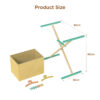 Wooden clothes drying rack set is suitable for children's indoor and outdoor role-playing games