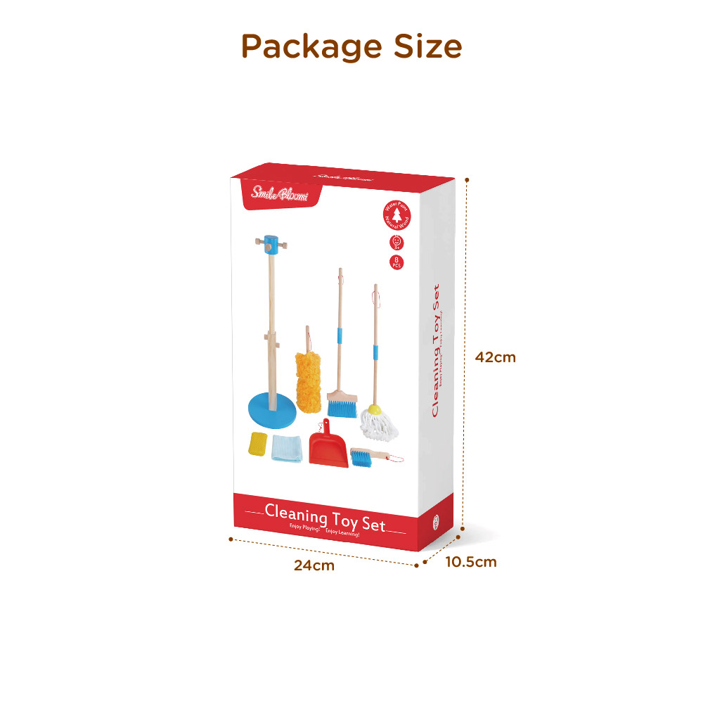 Wooden cleaning set role-playing children's toys educational housework learning - Image 4
