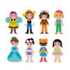 Clothing puzzle magnetic book, fun children's dress-up toys, preschool educational magnetic gift book
