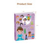 Clothing puzzle magnetic book, fun children's dress-up toys, preschool educational magnetic gift book