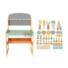 Wooden tool bench toy set, workbench with tool set, suitable for children's educational toys