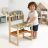 Wooden tool bench toy set, workbench with tool set, suitable for children's educational toys