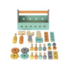 Wooden tool box toys children's educational portable multifunctional repair tool box