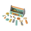 Wooden tool box toys children's educational portable multifunctional repair tool box