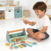 Wooden tool box toys children's educational portable multifunctional repair tool box
