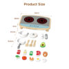 Wooden mini kitchen set, pretend cooking toys for kids, kitchen toys for toddlers