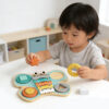 Wooden musical instrument toys Butterfly wooden educational music toys Shape recognition and xylophone drum Suitable for children