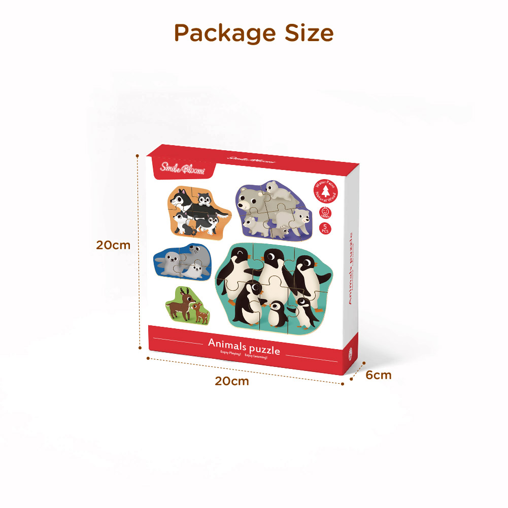 Montessori wooden puzzle children's educational various animal toy puzzles - Image 4