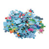 105 Pieces Children's Wooden Round Puzzle, Creative Underwater World Puzzle, Suitable for Boys and Girls, Educational Toys