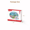 105 Pieces Children's Wooden Round Puzzle, Creative Underwater World Puzzle, Suitable for Boys and Girls, Educational Toys