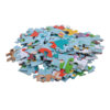 105 Piece Children's Wooden Round Jigsaw Puzzle, Creative Animal Yoga Puzzle for Boys and Girls, Educational Toy