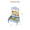 Wooden role-play fruit store shopping food set | role-play pretend children's market stall toys | educational parent-child toys
