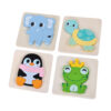 Wooden 3D puzzle wooden puzzle toys educational matching game toys