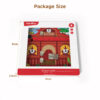 Wooden Puzzle Western Tavern Lock Montessori Wooden Door Toddler Busy Board