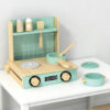 Wooden mini kitchen toys children's pretend cooking toys