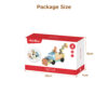 Wooden truck tool box with removable nuts suitable for children's screw repair station