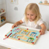 Wooden garbage sorting beads toys garbage recycling maze children's educational toys