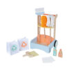 Wooden toy cleaning car children's role play toys learning garbage sorting educational toys