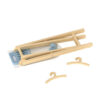 Wooden ironing board set, children's pretend play foldable ironing board table toys