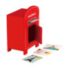 Wooden Toy Mailbox Role Play Stamp Envelope Game Children's Educational Toy