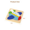 Wooden educational transportation 3D puzzle educational puzzle toys
