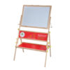 2-in-1 Wooden White Dry Erase Easel Board and Blackboard Children's Standing Easel Board Children's Writing Board Educational Toys