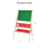 2-in-1 Wooden White Dry Erase Easel Board and Blackboard Children's Standing Easel Board Children's Writing Board Educational Toys